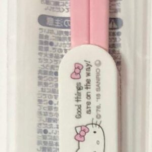 Sanrio Hello Kitty Plasticks Chopsticks 18 cm with Sliding Case Kitchen (Tea Time)