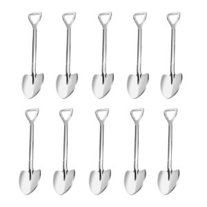20 pack shovel shape demitasse espresso spoons, 4.7 inches stainless steel mini coffee spoons, small spoons for dessert,tea, appetizer, party supplies