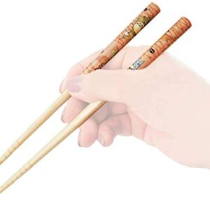 Spirited Away Bamboo Chopstick 2pcs Set -Anti-Slip Grip for Ease of Use - Authentic Japanese Design - Lightweight, Durable and Convenient