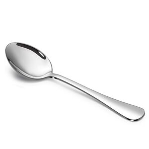 olat 12-piece teaspoons pack, food-grade stainless steel dessert spoon set of 12 (silver 6.7 inches)