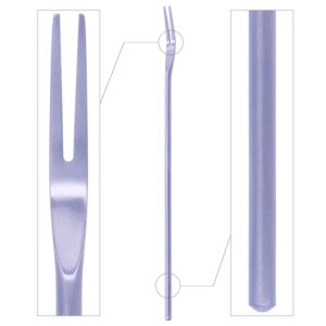 Pickle Fork, 304 Stainless Steel Appetizer Forks, 8.58" Fruit Fork, Long Handle Salad Forks, Portable Cocktail Forks, Dessert Fork, Olive Fork, Pickle Grabber