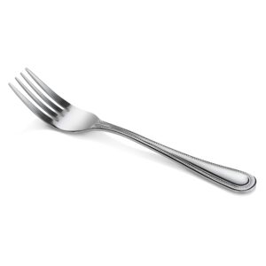 New Star Foodservice 58468 Bead Pattern 18/0 Stainless Steel, Dinner Fork 7.7-Inch Set of 12