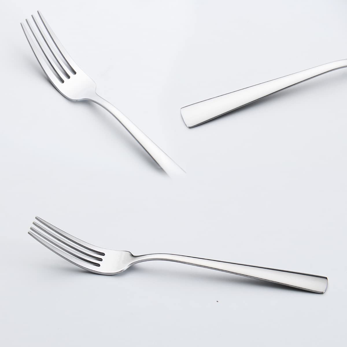 Dinner Forks set of 6,Stainless Steel Silverware Forks,Table Forks, 8 Inches, Silver,Dishwasher Safe