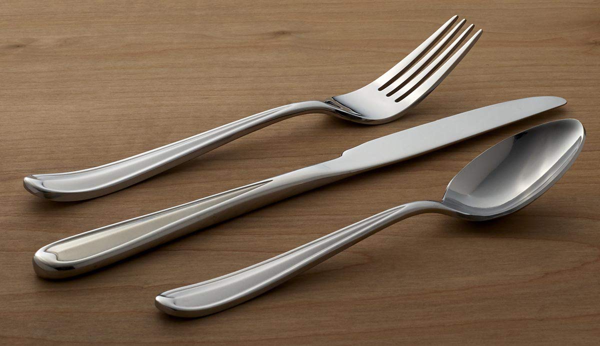 Oneida Dylan 42 Piece Everyday Flatware, Service for 8, 18/0 Stainless Steel, Silverware Set