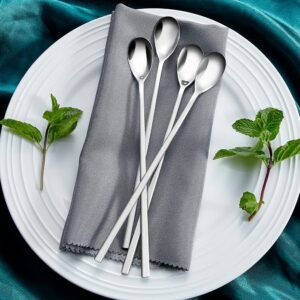 KEAWELL 4-Piece Premium Ice Tea Spoon, 18/10 Stainless Steel, 9" Long Spoons for Stirring, Super Solid, Gift Box