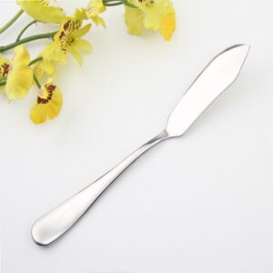 ERCRYSTO Stainless Steel Butter Knife, Set of 2, Butter Spreader, Breakfast Spreads,Cheese and Condiments