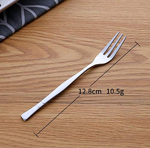 Crab Stainless Steel Forks,Escargot Forks 3 Prong Tasting Appetizer Forks Portable Cocktail Salad Fruit Forks for Party Travel,Set of 12, 5 Inches (12 Pcs)