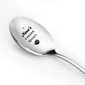 aakihi nana gifts from granddaughter grandson nana s coffee spoon funny coffee spoon engraved for coffee lover women best nana gifts for mother s daybirthdaychristmas