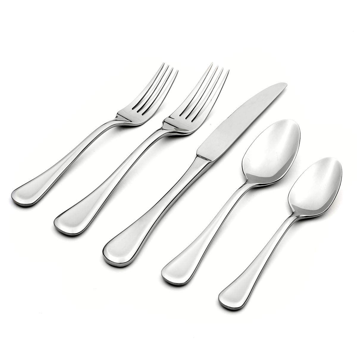 Oneida Virage 20 Piece Everyday Flatware Set, Service for 4, 18/0 Stainless Steel, silverware set