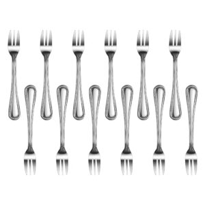 new star foodservice 58086 slimline pattern, 18/0 stainless steel, oyster fork, 5.4-inch, set of 12