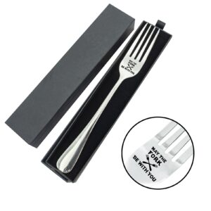 vickhu may the fork be with you fork,starwars gifts,gifts for boyfriend girlfriend husband mom dad, anniversary christmas valentines gifts