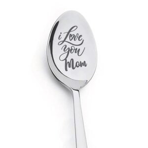 gift for mom mother from daughter son i love you mom spoon for mama mommy christmas birthday gifts for mom mama mummy coffee tea spoons for mom mother coffee tea lover gift