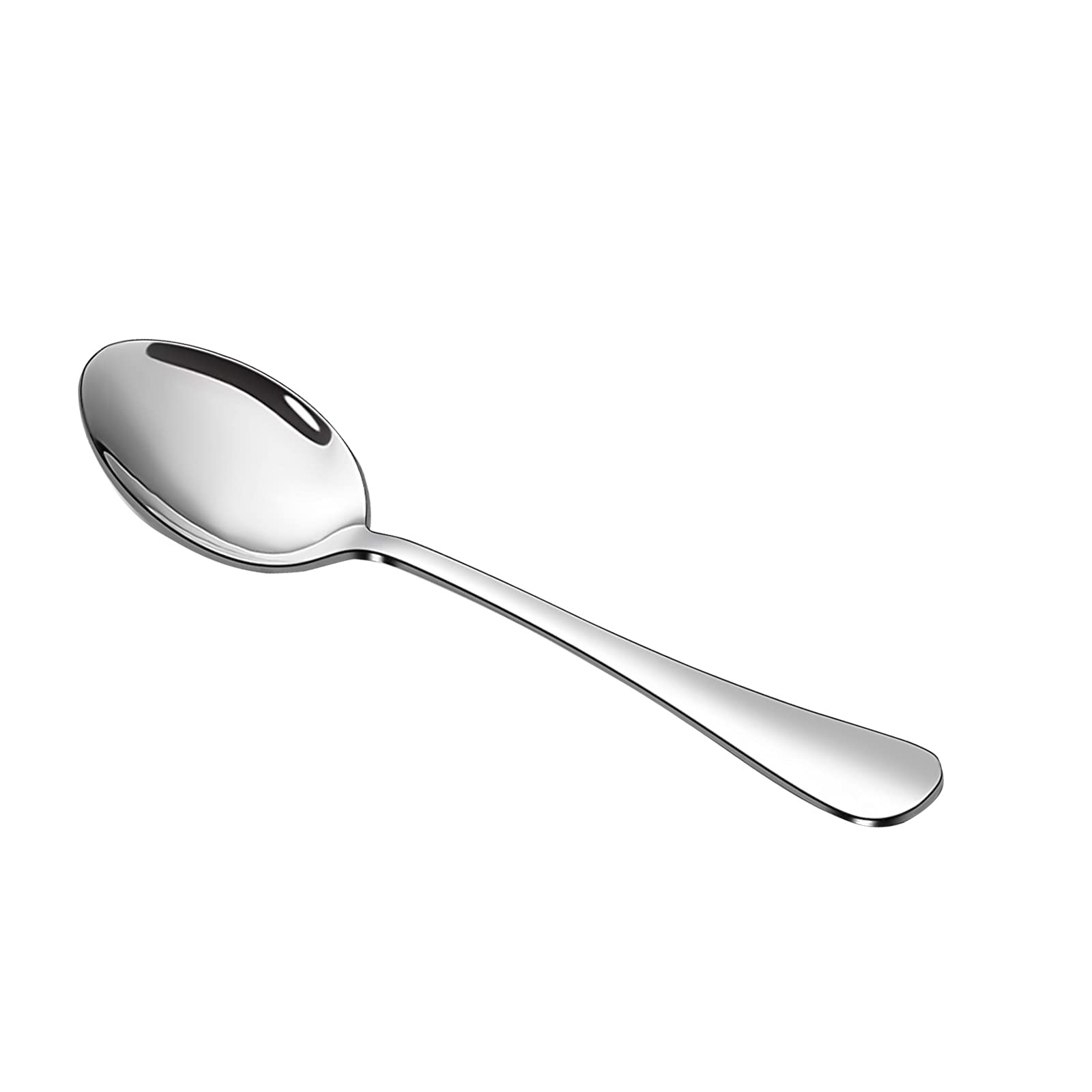 KOLEEP Stainless Steel 12-Piece Dinner Spoons Set, Table Soup Spoons Pack for 12 (Silver 7.3 Inches)