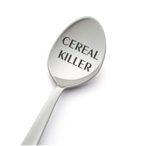 LYF Collection Cereal Killer Spoons - Perfect Cereal Lover Gift-Cereal Spoon Best Teenager Gifts On The Market - Crafted