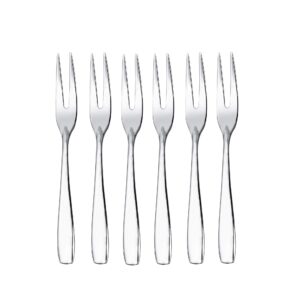 imeea mini cocktail forks appetizer forks 18/8 stainless steel fruit forks dessert forks tasting forks, 4.5-inch