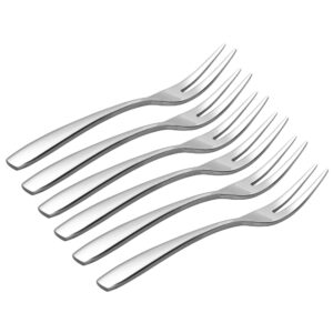 IMEEA Mini Cocktail Forks Appetizer Forks 18/8 Stainless Steel Fruit Forks Dessert Forks Tasting Forks, 4.5-inch