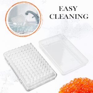 Gimify Caviar Maker Box, Spherification Dropper | Molecular Gastronomy Kit | 96 Holes Roe Sauce Dispenser Strainer Tools with Spoon & Syringe