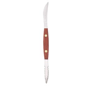 hic kitchen squirtfree serrated twin-blade grapefruit sectioning knife,silver