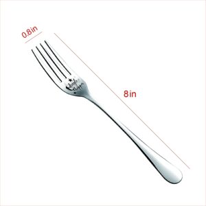 Funny Cute Dinglehopper Engraved Stainless Steel Fork, Dingle Hopper Fork for Friends Sister Kids Girls Women Birthday Christmas Gift