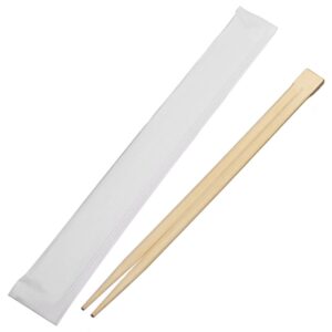 universal souvenir high quality 9 inch disposable bamboo chopsticks with individual package connected at the top (200 pcs)