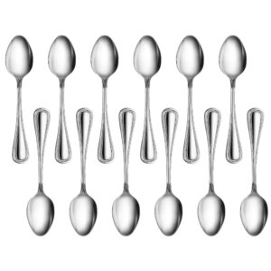new star foodservice 58123 slimline pattern, 18/0 stainless steel, dinner/dessert spoon, 7.25-inch, set of 12