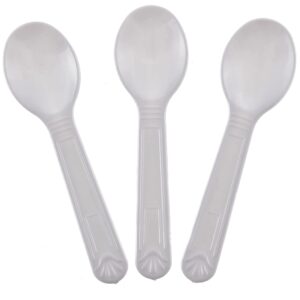 Mini Plastic Tasting Spoons And Ice Cream Spoons (Pack with 100 spoons)