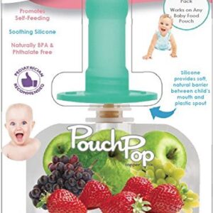 PouchPop Topper 4 Count for Pouch Feeding, 4 Months Plus