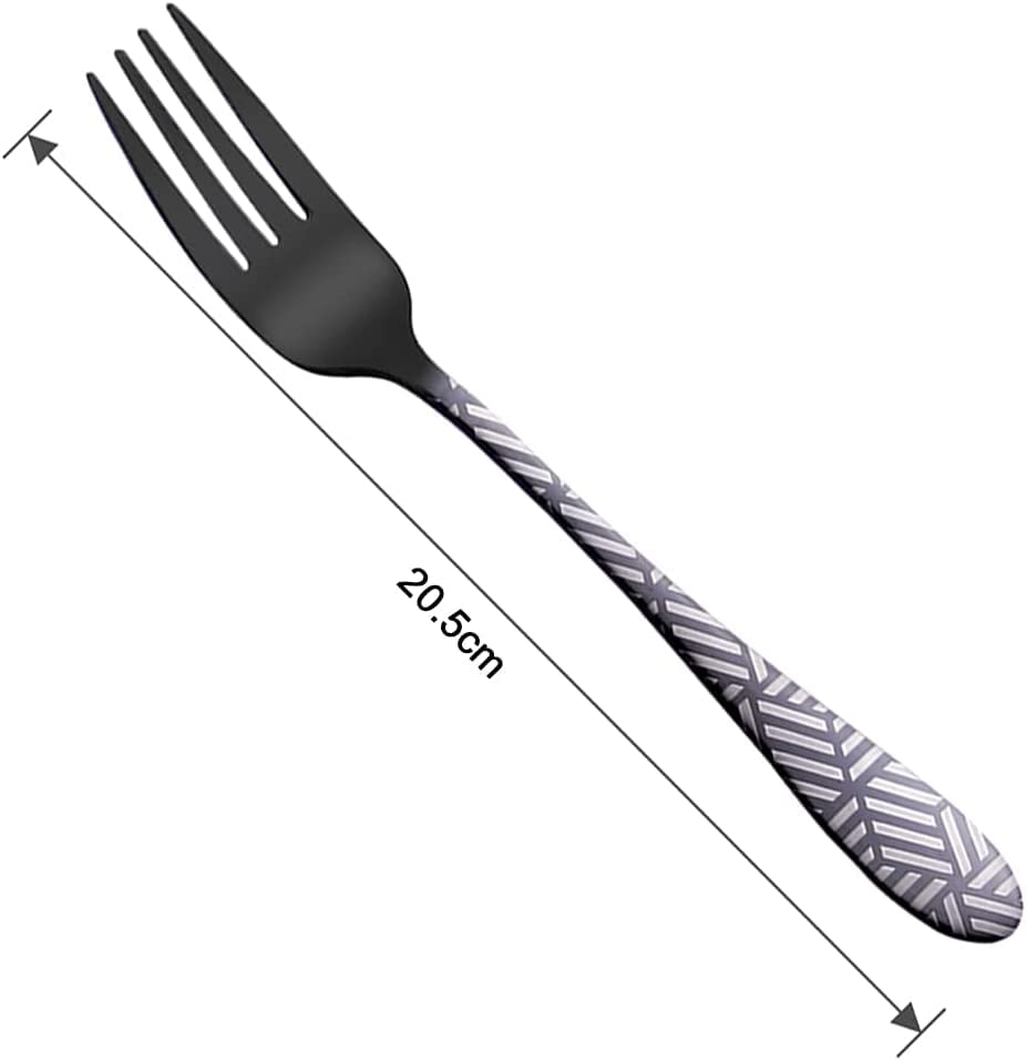 4Pieces Dinner Fork Stainless Steel Table Forks Cutlery Table Fork 8 Inch Mirror Polished Forks for Salads Pasta Steak Fish Chicken Pork and Other Foods