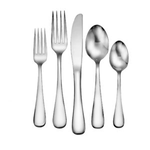 liberty tabletop annapolis 20 piece flatware set service for 4 stainless steel 18/10 made in usa