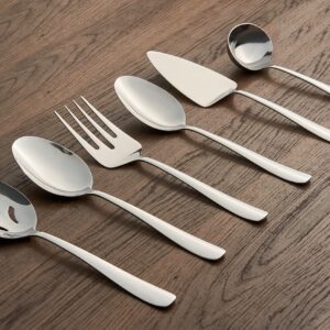 Cambridge Silversmiths Bourne Mirror Oversized 6 Piece Serving Set, Silver