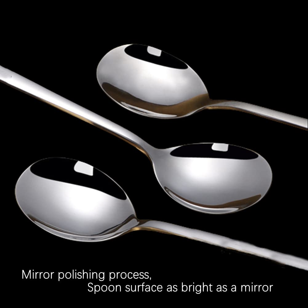 15 Pcs Silver Demitasse Espresso Spoons Stainless Steel Mini Coffee Spoons Mini Teaspoons Sugar Spoons ice cream scoop,4.3 Inches