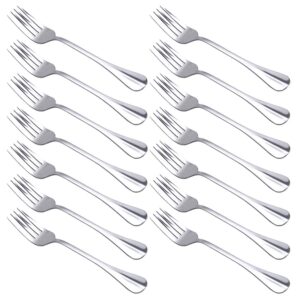 z zicome 12 pcs stainless steel forks, extra silverware replacement flatware set forks