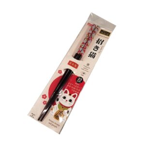 daiso good luck chopsticks 9.1in made in japan (lucky cat)