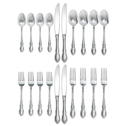 Pfaltzgraff Vienna 20-Piece Stainless Steel Flatware Set, Service for 4