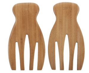 core bamboo set of 2 classic salad hands, dark