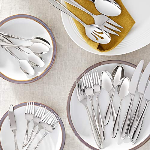 LENOX Cantera 65-piece Flatware Set, 10.2 LB, Metallic