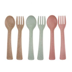 kids spoons and forks set, 6 pcs