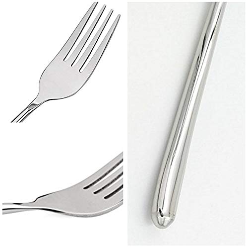 10pcs Long-handled Korean Stainless Steel Fork