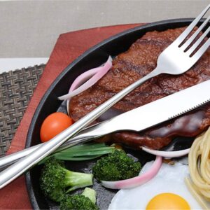 10pcs Long-handled Korean Stainless Steel Fork