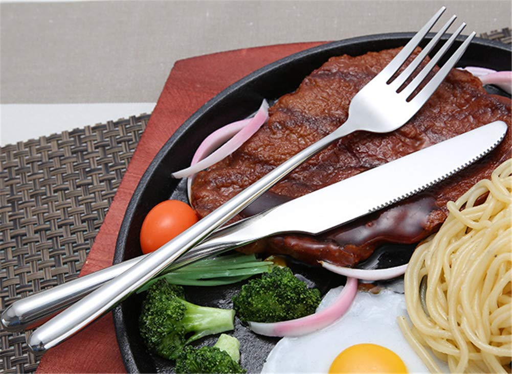 10pcs Long-handled Korean Stainless Steel Fork