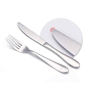 VANRA 4-Piece Children Knives Set Stainless Steel Kids Dinner Knife Child Silver Cutlery Set 6.8-inch (4 knives)