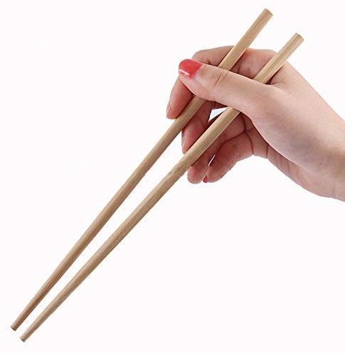 Premium Disposable Bamboo Chopsticks Sleeved and Separated (Bag of 100 Pair)