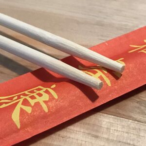 Premium Disposable Bamboo Chopsticks Sleeved and Separated (Bag of 100 Pair)