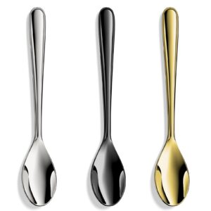 Demitasse Espresso Spoons,Forged 18/10 Stainless Steel Mini Teaspoons Coffee Spoons Bistro Spoons,4.7 Inch,Set of 4,Heavy Duty and Dishwasher Safe
