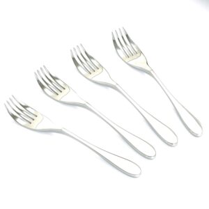 knork gloss forks, set of 4, gloss stainless steel