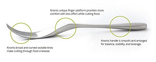 Knork Gloss Forks, Set of 4, Gloss Stainless Steel