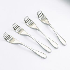 Knork Gloss Forks, Set of 4, Gloss Stainless Steel