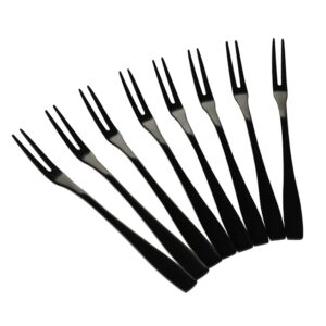 Teyyvn 8-Piece Fruit Forks, Stainless Steel 2-Prong Fork, Bistro Cocktail Fork