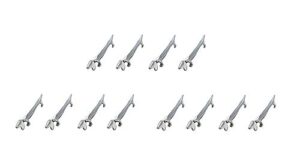 bmtick silver ‘hunter’s dachshund’ cutlery rest for knifes, forks and spoons (set of 12) knife rest set