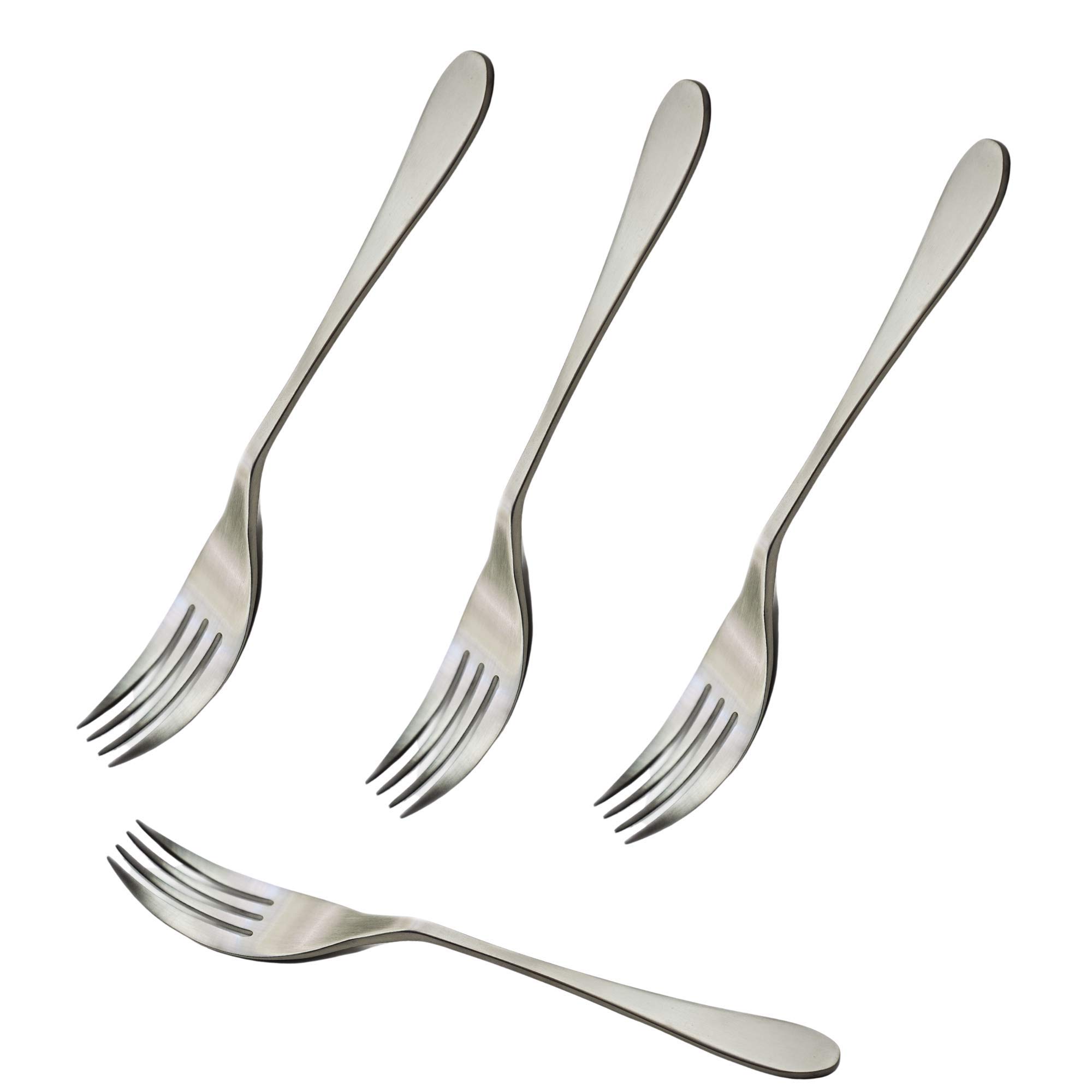 Knork Lite Stainless Steel, 12 Piece Set (custom service for 4), Matte brushed finish